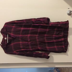 Old Navy plaid swing shirtdress
